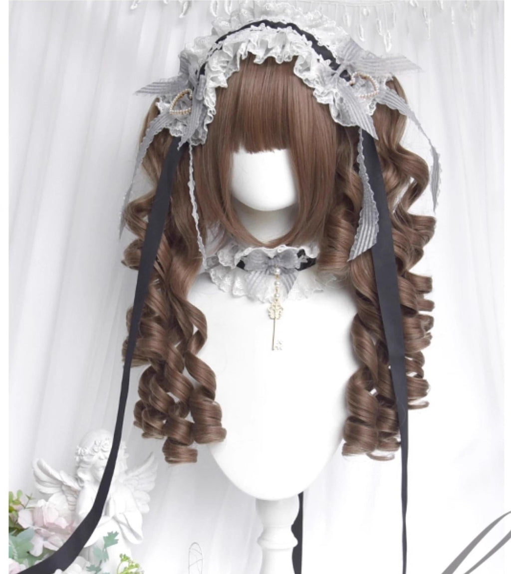 Doll-Like Lolita Wig with Detachable Curly Ponytails - image 8