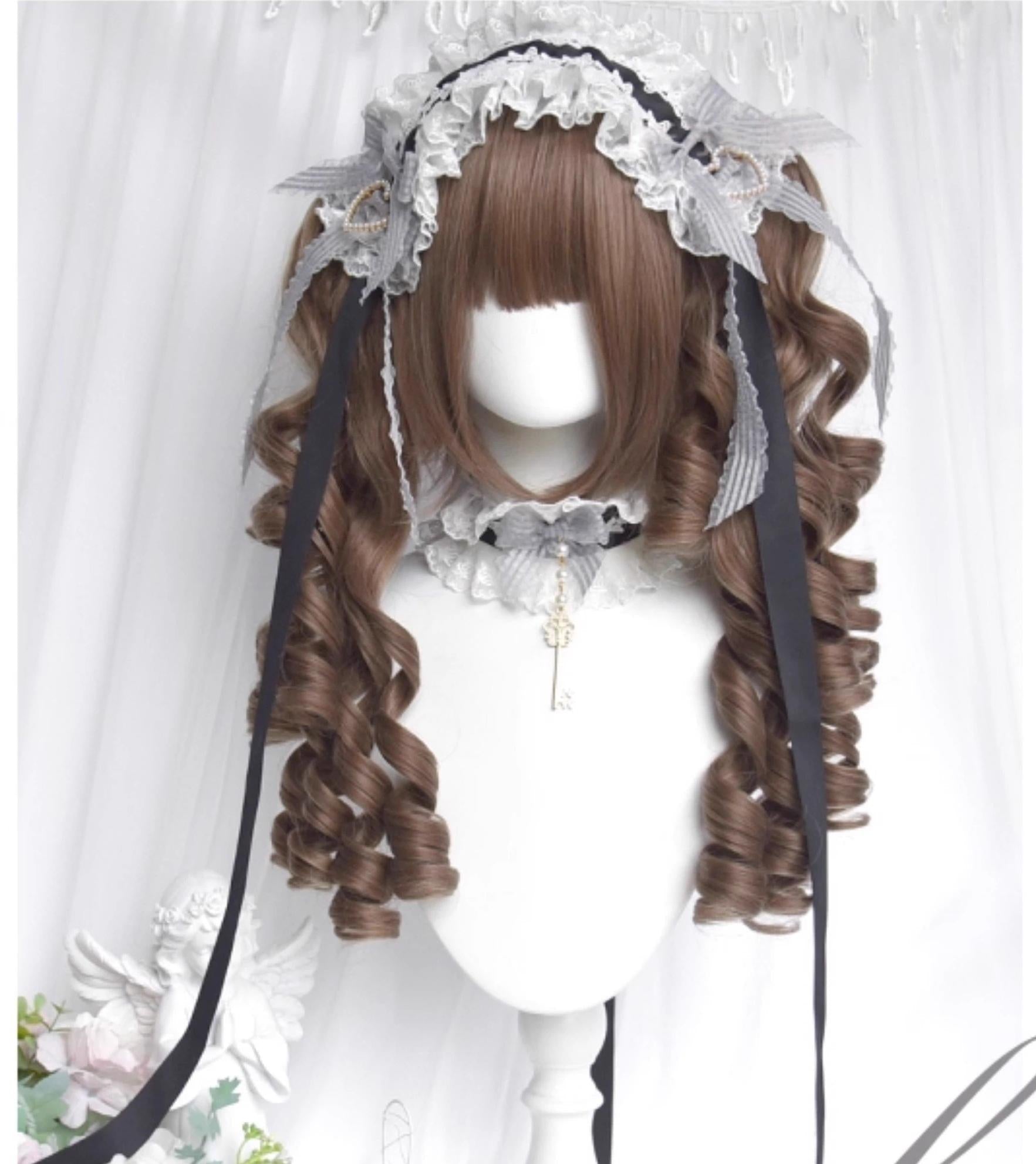 Doll-Like Lolita Wig with Detachable Curly Ponytails - image 8