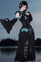 Sky Dragon Gothic Oriental Lolita Skirt Set - image 1