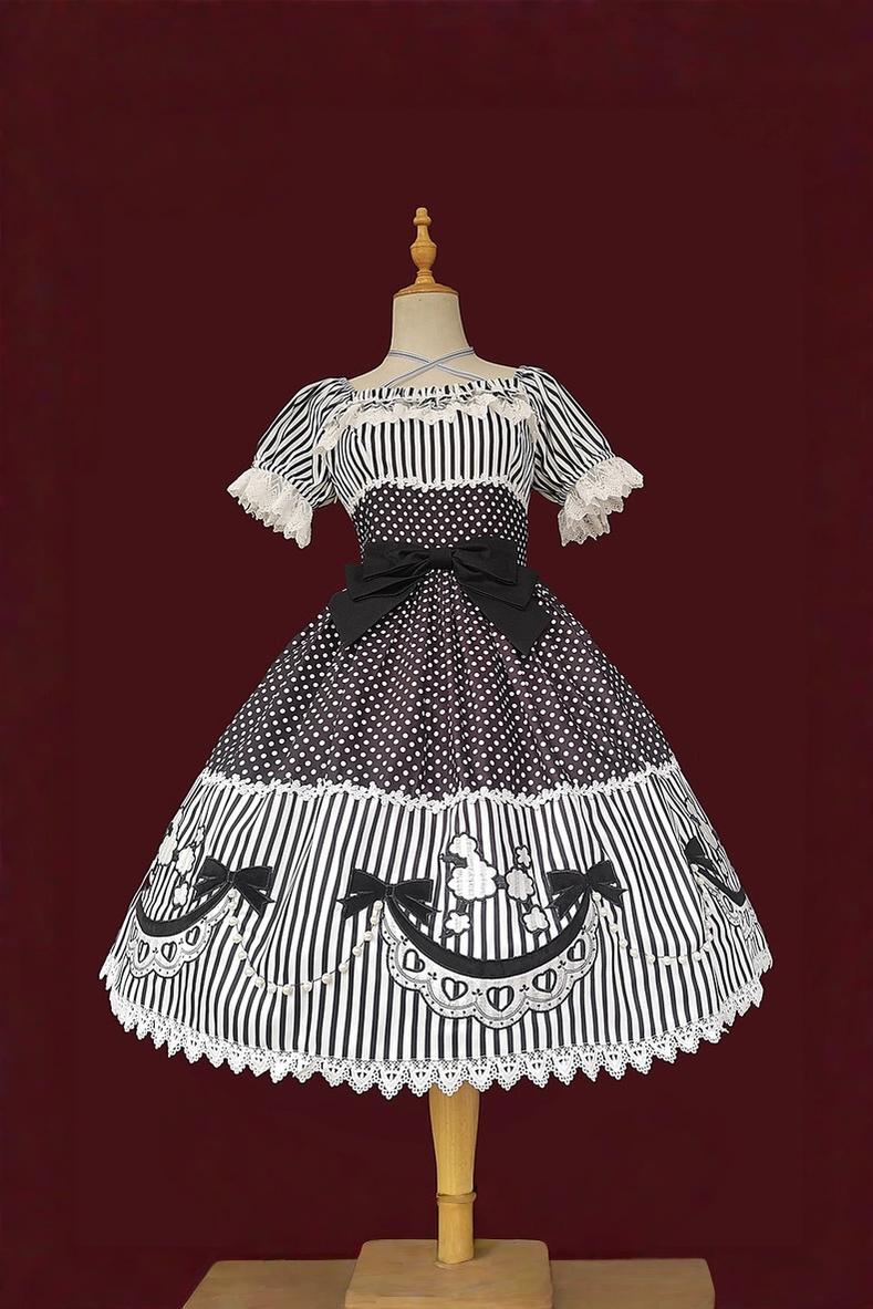 Poodle - Old School Lolita OP Dress and Accessories - image 2