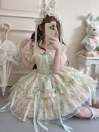 Ribbons of Love Sweet Lolita Tiered JSK Dress - image 27