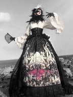 Reborn Ancient God Gothic Lolita Shirt and Skirt Set - image 3