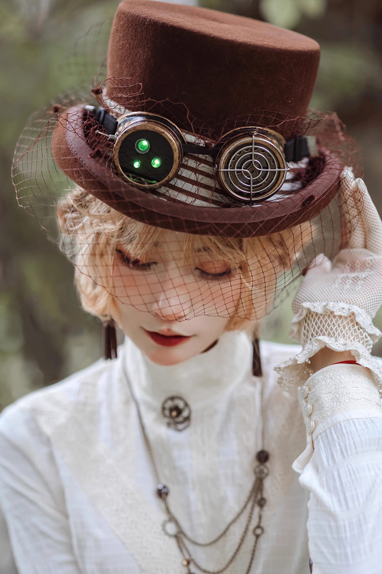 Victorian Style Bowknot Mesh Classic Vintage Ouji Lolita Hat - image 3