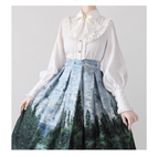 Elegant Lolita Slim Fit Mutton Sleeve Blouse - image 34