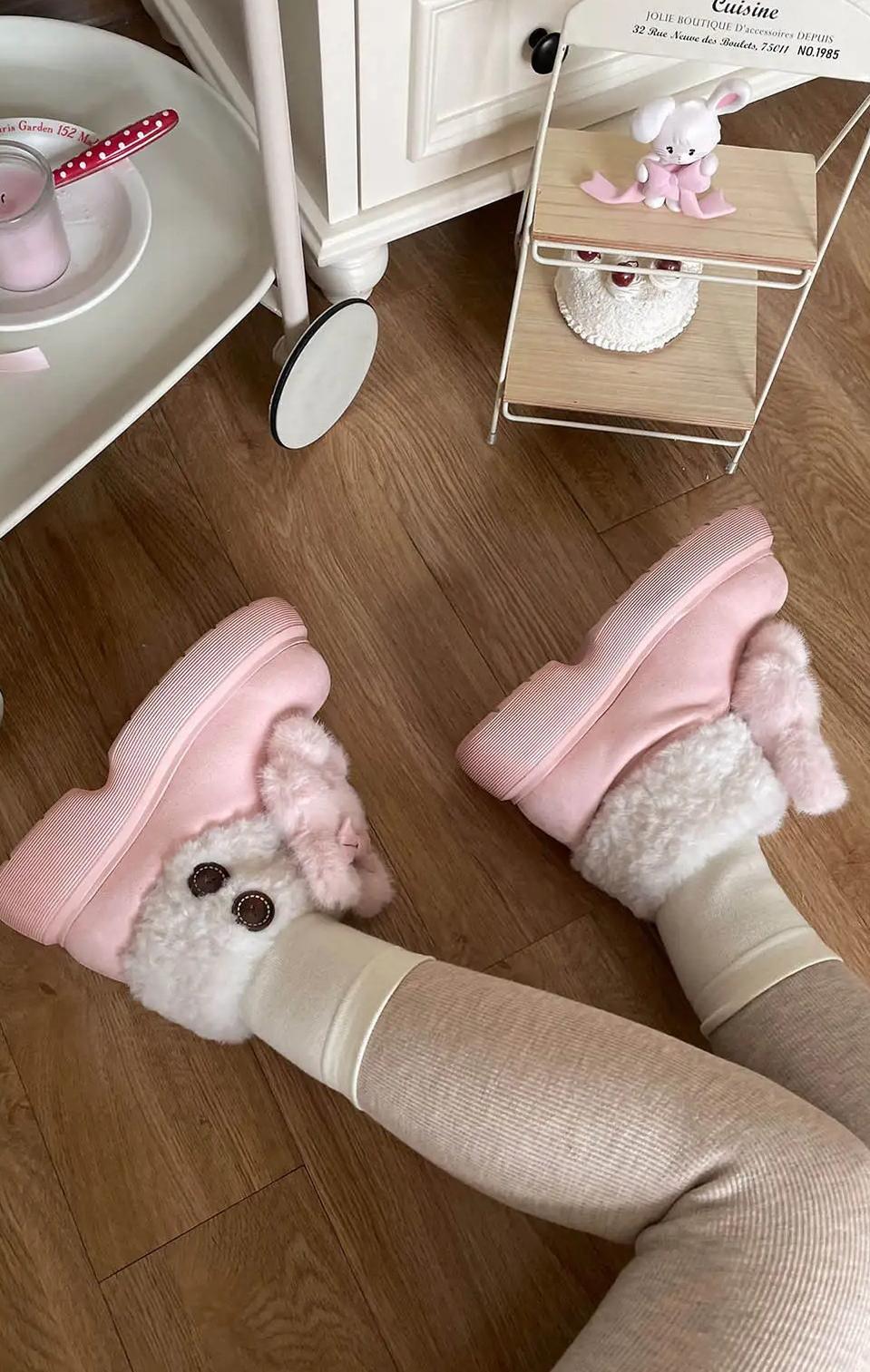 Fluffy Zoo - Sweet Lolita Snow Boots - image 13