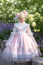 Peach Blossoms in Spring Fields - Qi Lolita JSK Dress in 3 Colors - image 13