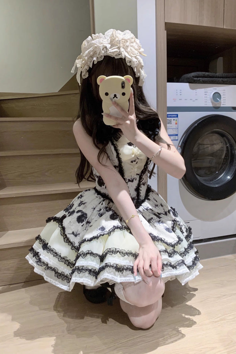 Jasmine Rain - Sweet Polka Dot Lace Lolita JSK Dress - image 5