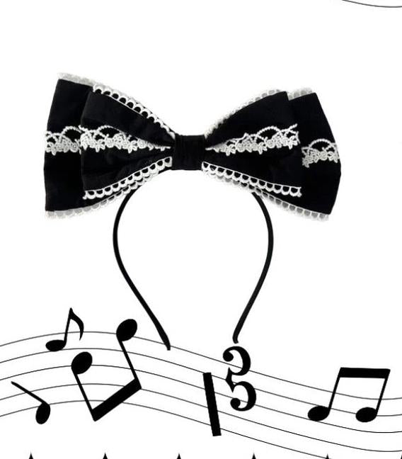 Old Heartache - Cotton Old School Lolita JSK Dress with Bows and Accessories - image 15