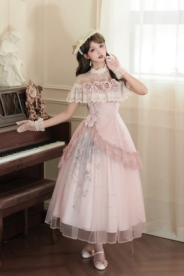 Rose Poems Sweet Elegant Lolita Dress, Skirt and Necklace Set - image 6