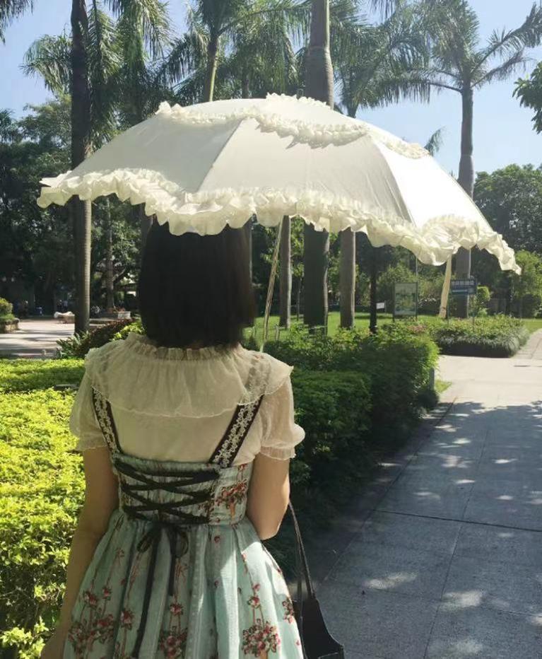 Kawaii Lolita Parasol Daily Lolita Two-folded Umbrella - image 21