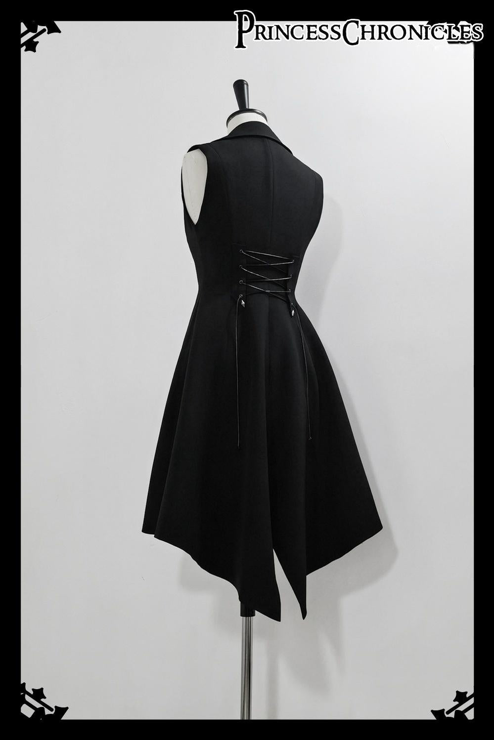 Red and Black 4.0 - Ouji Lolita Long Vest & Red Blouse - image 17
