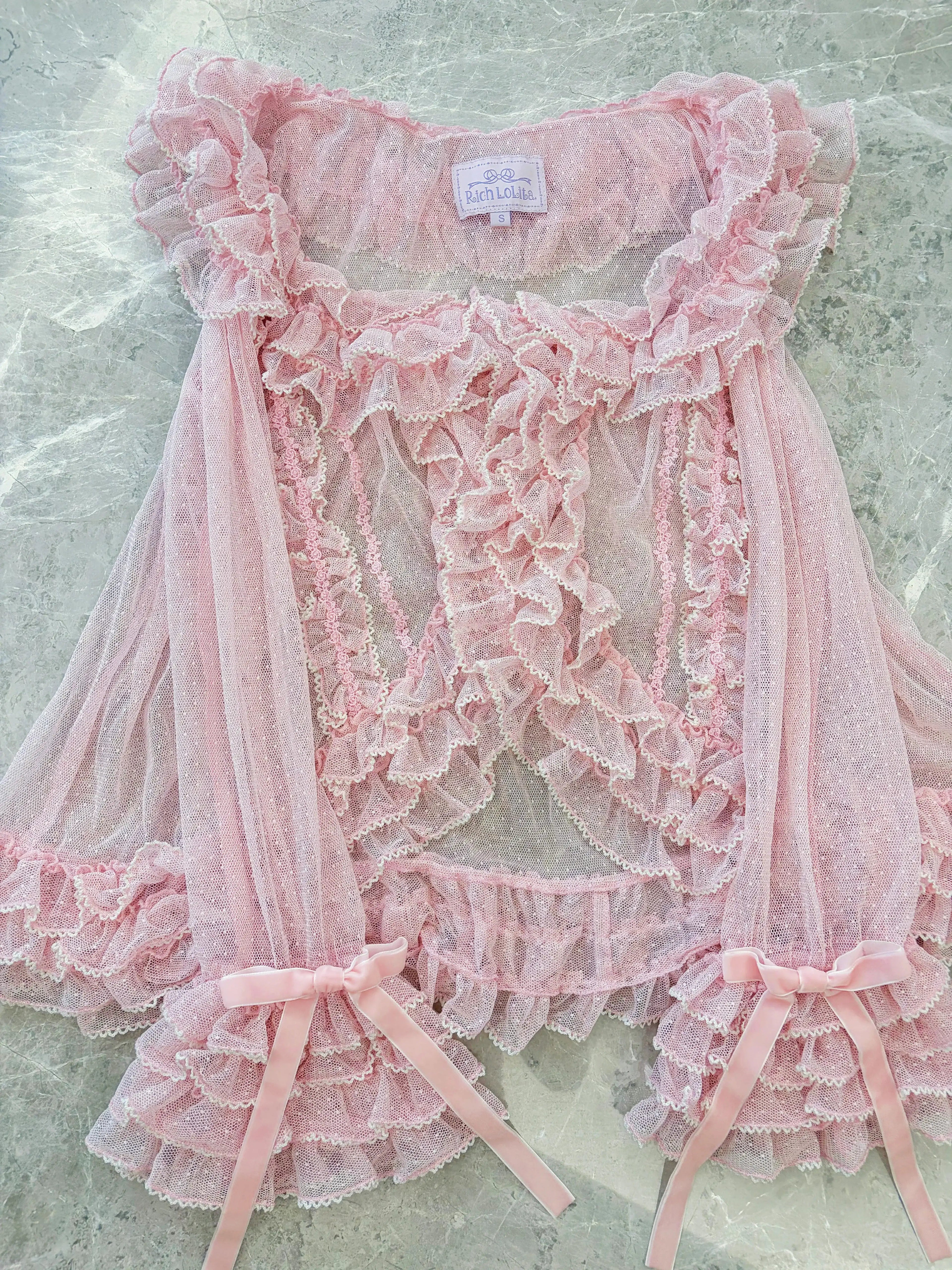 Be My Sweetheart Floral Tiered Sweet Lolita OP JSK Dress and Accessories - image 15