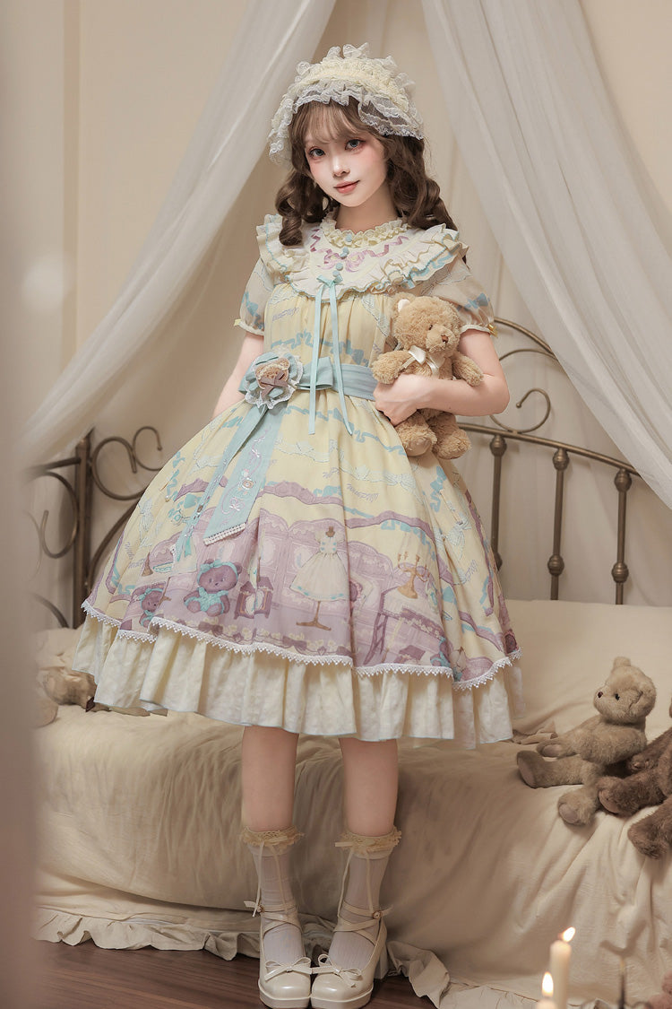 Brown Dollhouse Sweet Lolita Dress Set - image 1