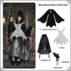 Raven's Night Song Oriental Gothic Lolita Dress Set - image 9