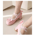 Rainbow Yana - Sweet Lolita Shoes, Lace & Bow Design - image 14