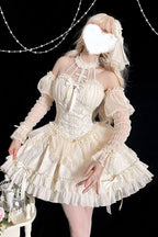 Alice Girl Cross Maiden Gothic Lolita Arm Sleeves - image 19