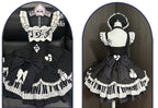 Rhythmic Note Classic Lolita JSK, Blouse and Apron Coordinate and Accessories - image 7