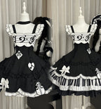 Rhythmic Note Classic Lolita JSK, Blouse and Apron Coordinate and Accessories - image 10