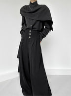 French Stand-Collar Ribbon Ouji Blouse - image 9