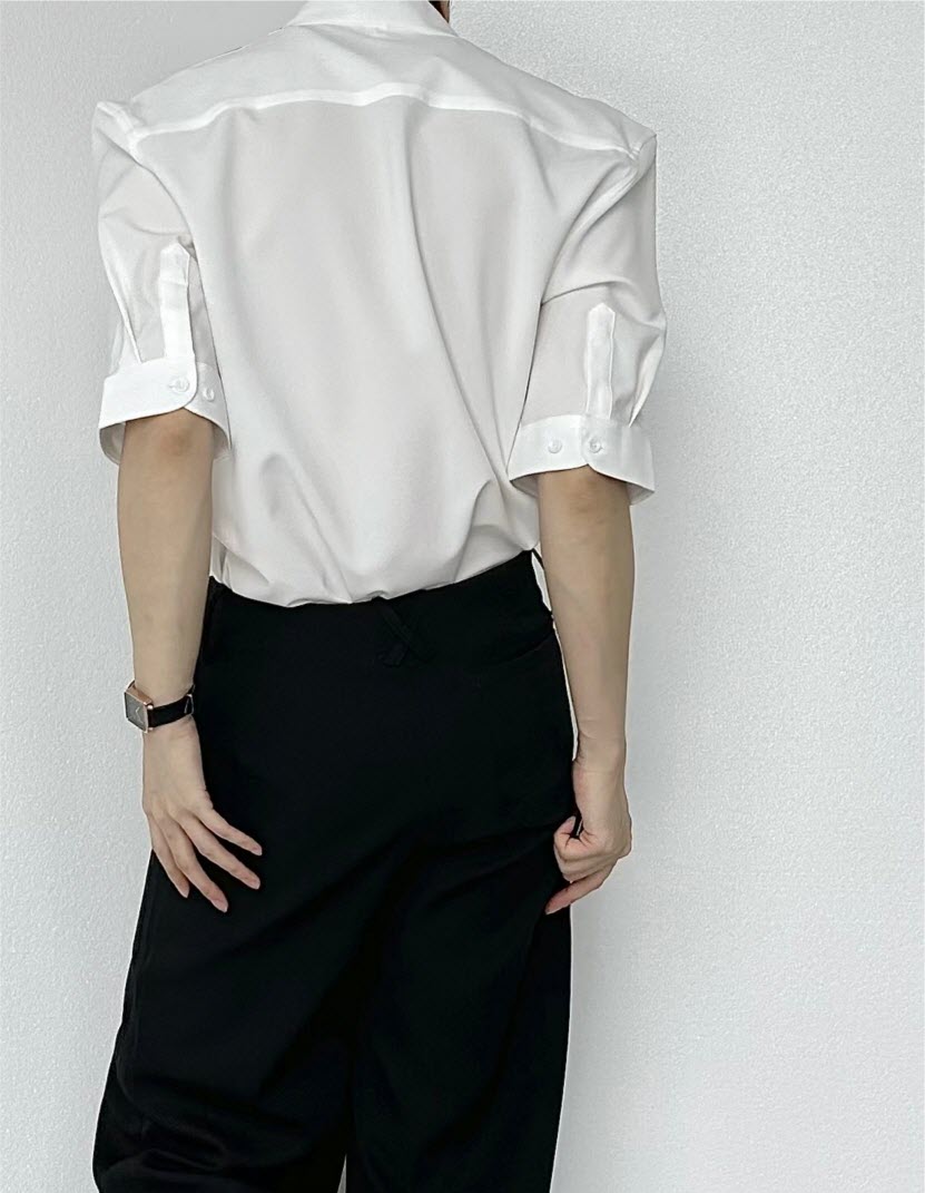 Stand-Collar Ouji Blouse – Short & Long Sleeves - image 16