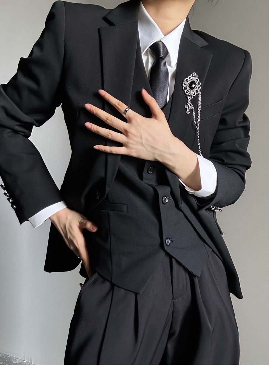Vintage Slim Ouji Suit Jacket - image 7