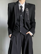 Vintage Slim Ouji Suit Jacket - image 8