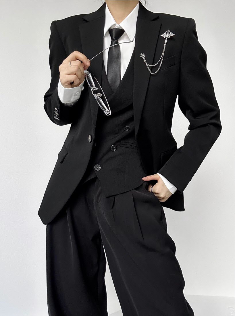 Vintage Slim Ouji Suit Jacket - image 11