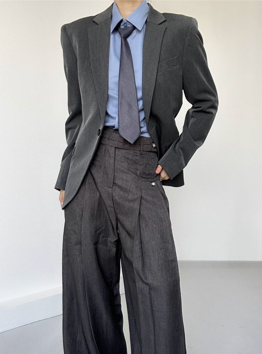 Vintage Slim Ouji Suit Jacket - image 17