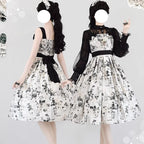 Forest Holiday - Elegant Lolita Foral Print JSK Dress Multicolors - image 7