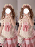 Sweet Layered Cake - Sweet Lolita JSK with Detachable Apron - image 4