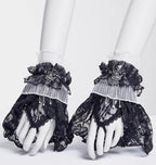 Gothic Lolita Lace Cuffs, Crown Decoration - image 2