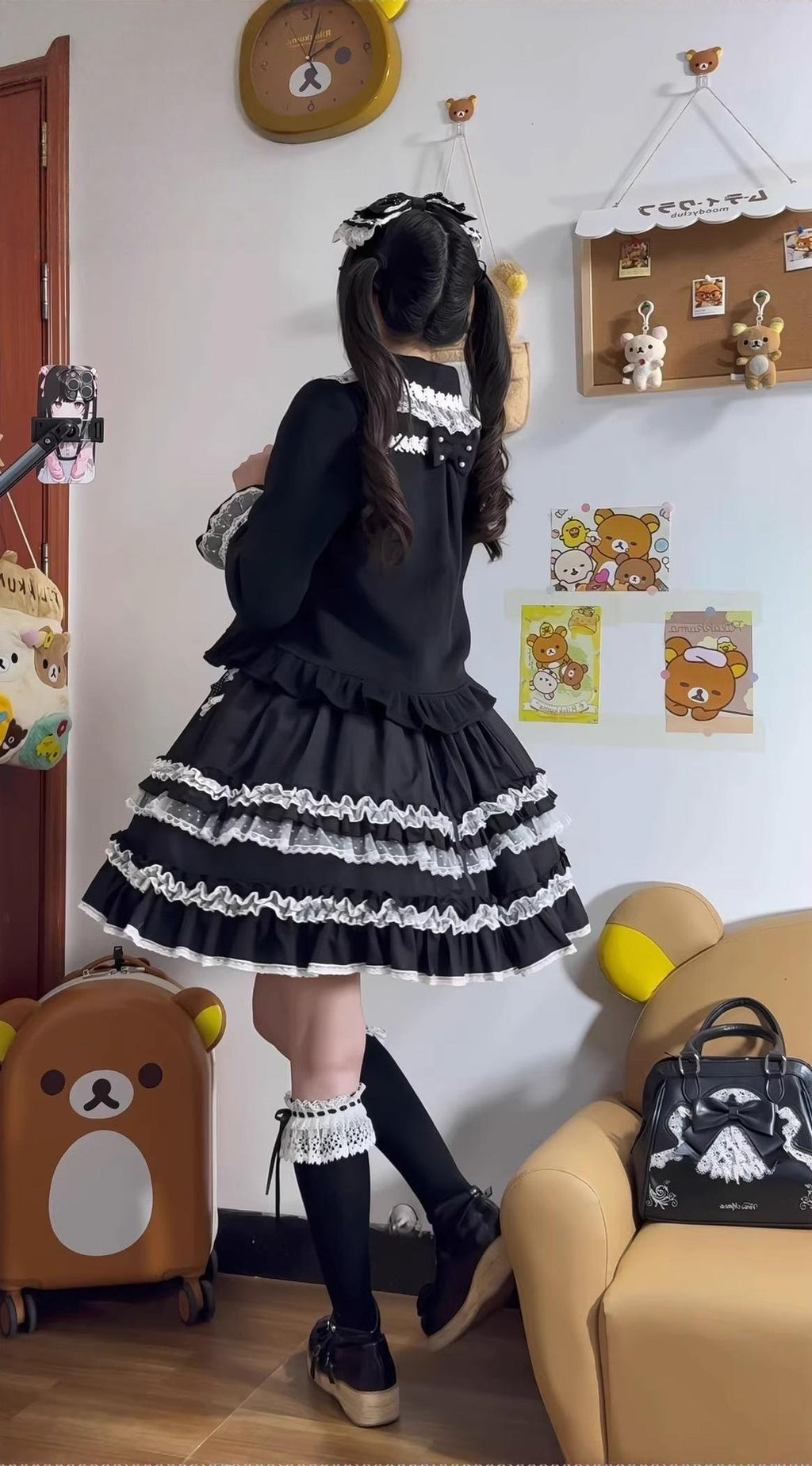 Petal Girl - Loose Sweet Lolita Coat, Detachable Bow - image 2