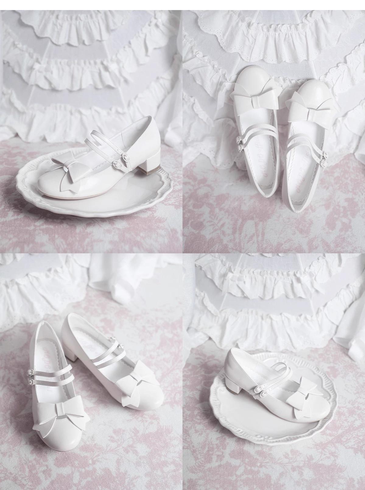 Apple Candy - Pointed Toe Lolita Shoes - Low Block Heel - image 13