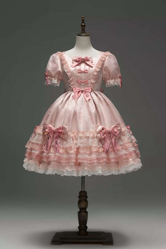 Satin Rose Sweet Lolita OP and JSK Dress Series and Accessories - image 11