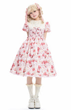 Kawaii Lolita OP Dress, Strawberry Print - image 9