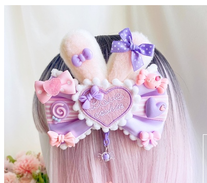 Sweet Lolita Lace Rabbit Ears Cuffs Multicolor - image 5
