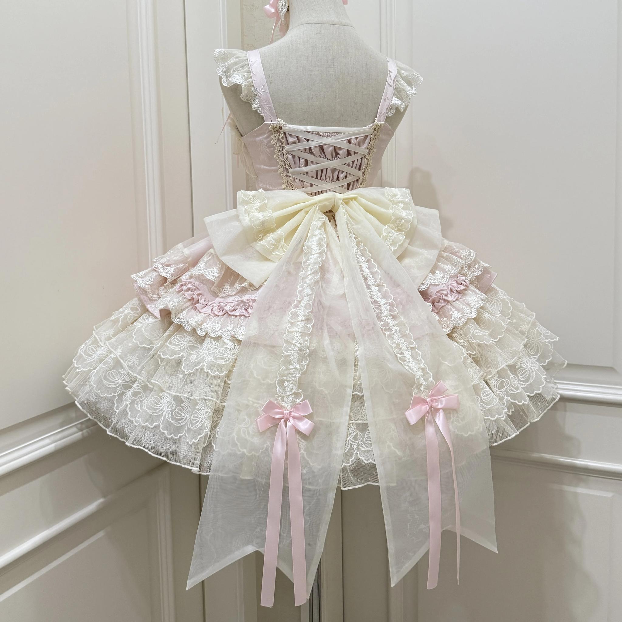 Ribbons of Love Sweet Lolita Tiered JSK Dress - image 43