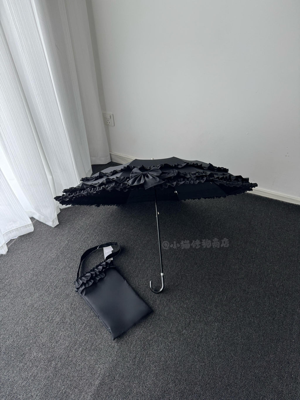 Raven and Lace Classic Lolita Foldable Ruffle Parasol - image 28