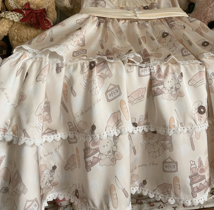 Plus Size Sweet Lolita Beige Jumper Dress - image 12