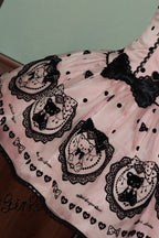 Sugar Bear - Halterneck Sleeveless Embroidered Bow Sweet Lolita Dress - image 12