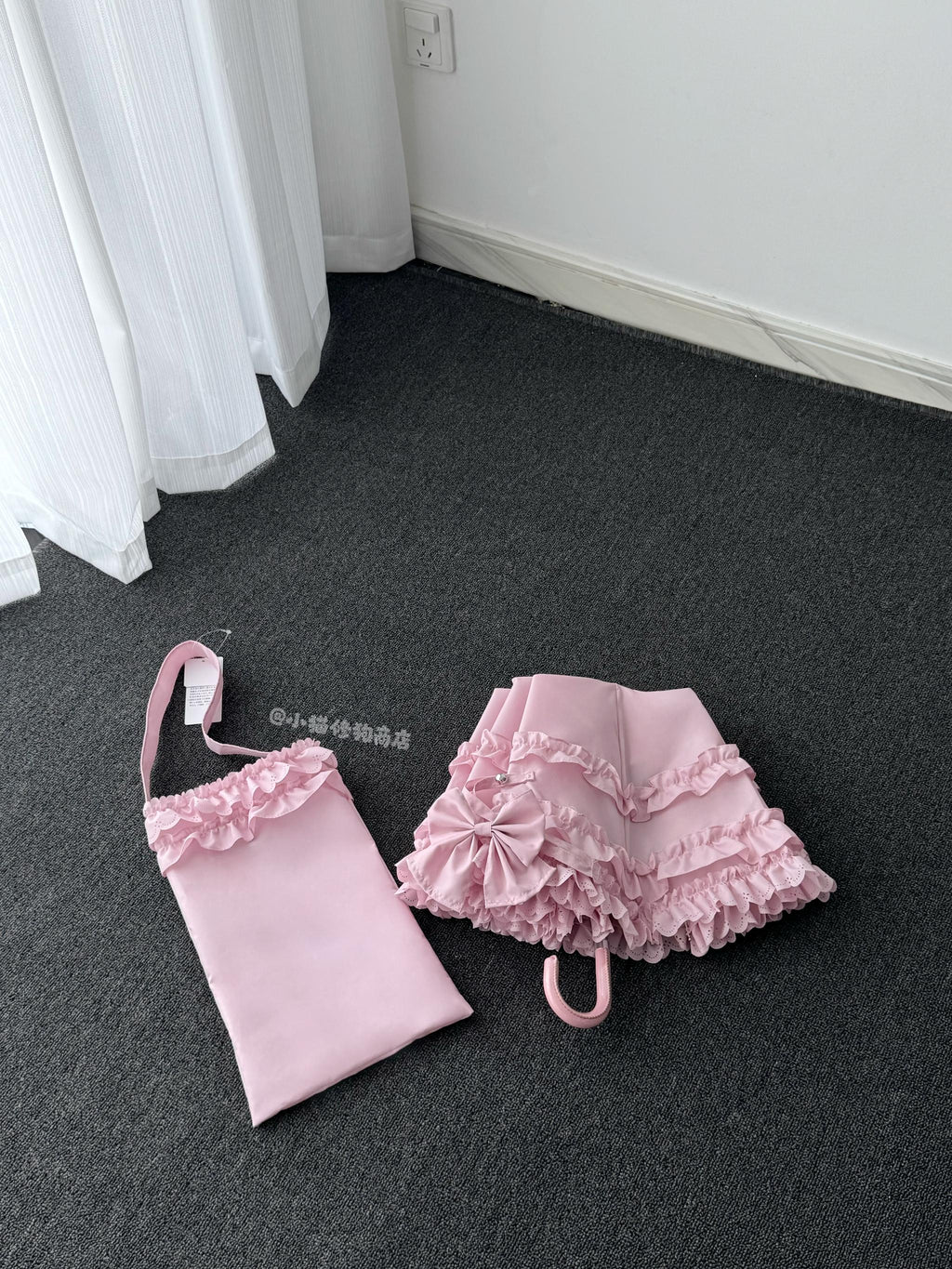 Raven and Lace Classic Lolita Foldable Ruffle Parasol - image 34