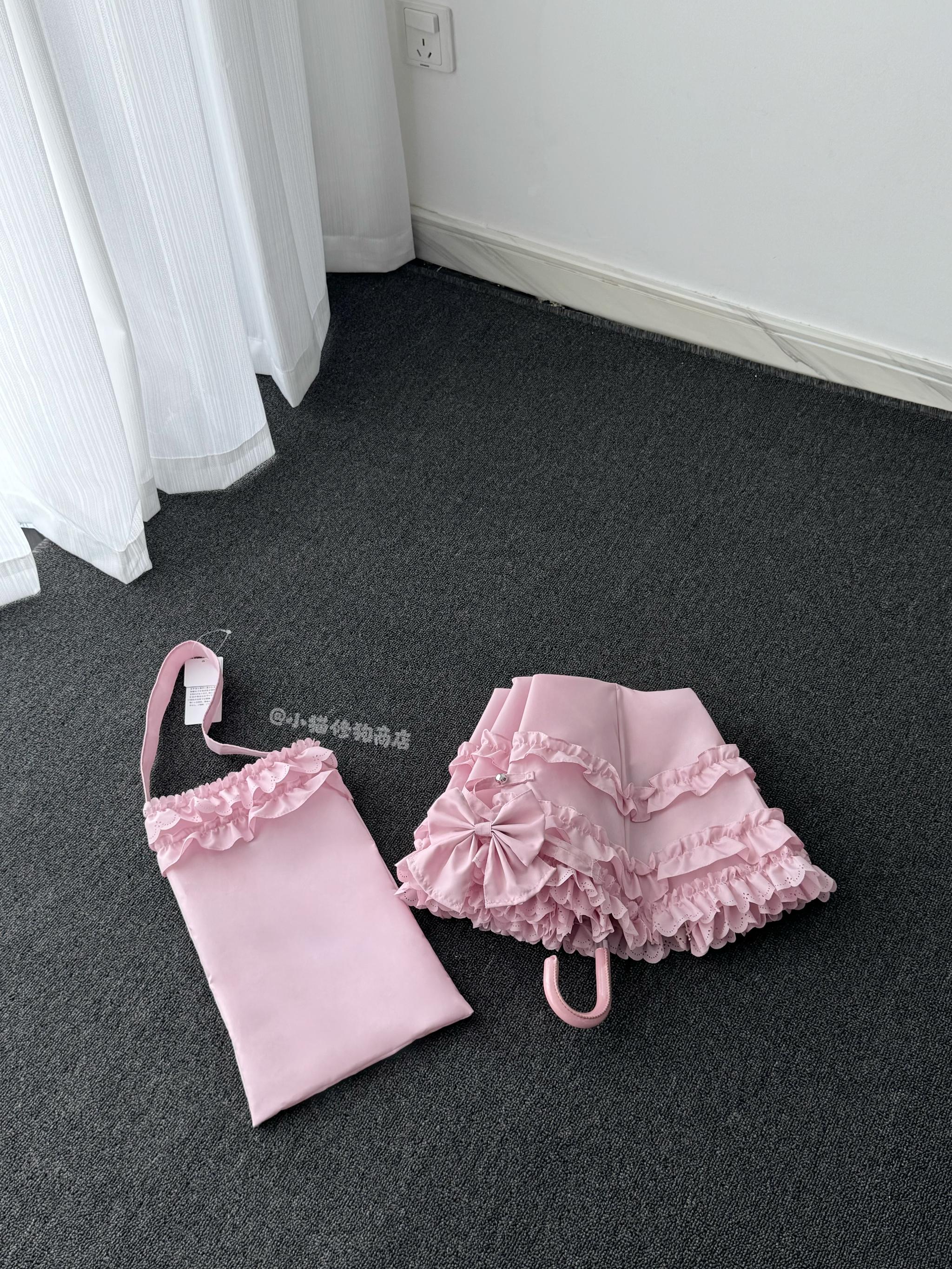 Raven and Lace Classic Lolita Foldable Ruffle Parasol - image 34