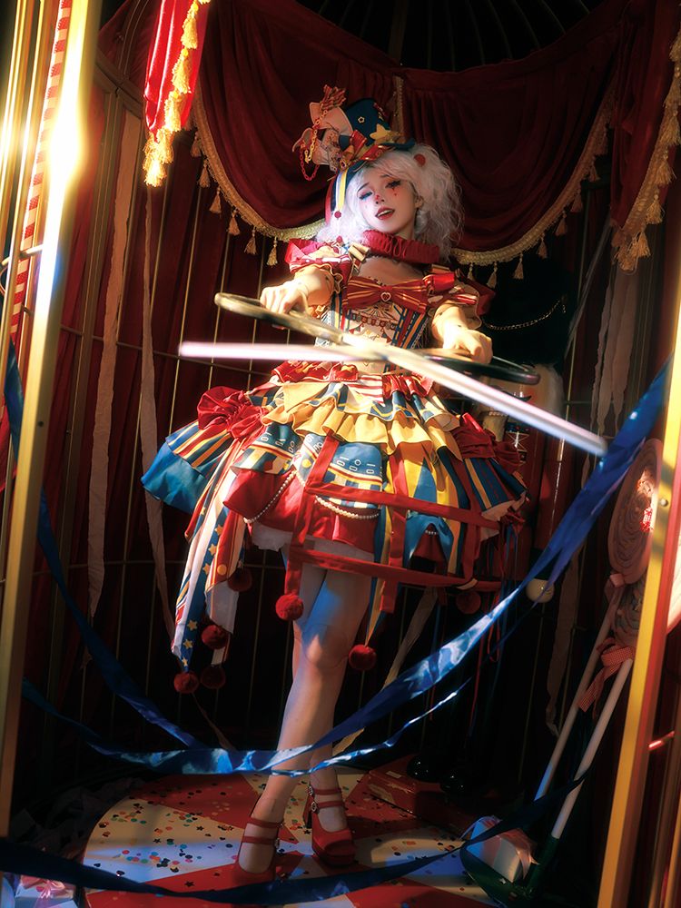 Bunny Circus Embroidery - Sweet Lolita JSK Dress and Detachable Puff Sleeves - image 26