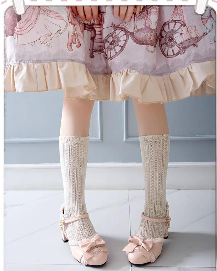Sweet Lolita Round Toe Chunky Heel Shoes - image 11
