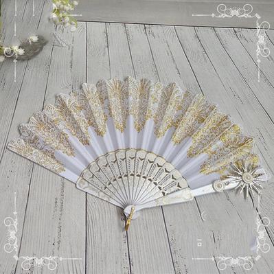 Gothic Lolita Lace Folding Fan with Rose and Sun Options - image 6