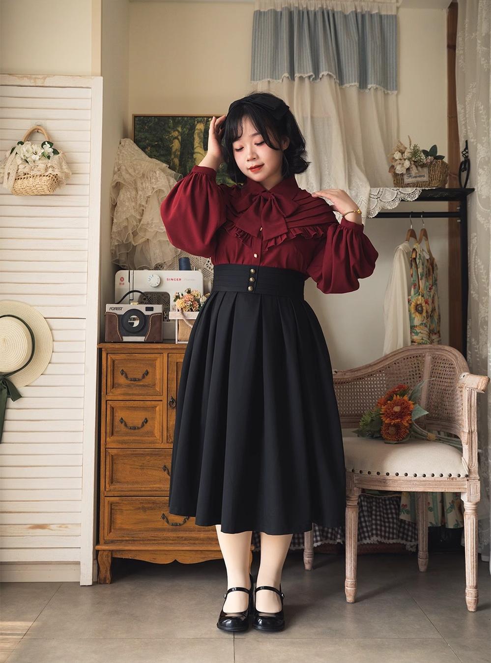 Forest Basket - Elegant Lolita Pleated SK - image 11