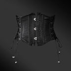 Bone Theater - Gothic Lolita Waist Corset Black Slimming Corset - image 1