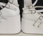 Gothic Doll - Gothic Lolita Platform Shoes, Adjustable Shoe Straps - image 12