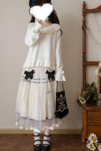 Nana - Sweet Lolita Sweater, Detachable Bow - image 1