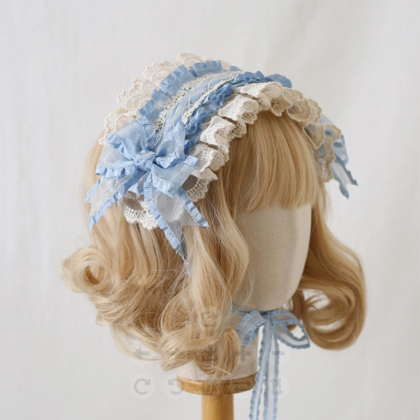 Mood Limited - Elegant Lolita Headdress Bow Lace KC - image 8